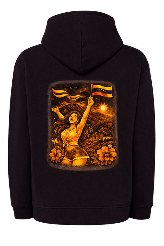 Hoddie celebración Venezolana Posterior