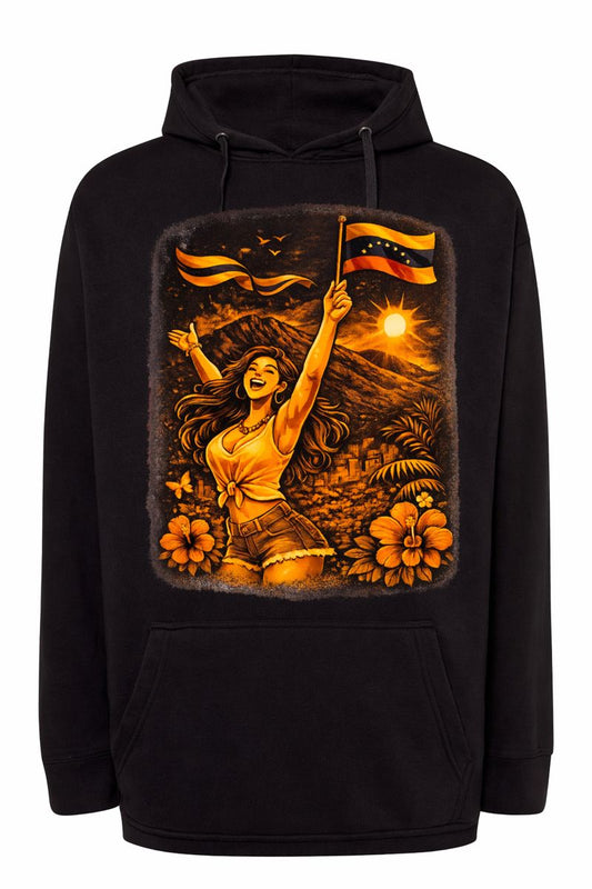 Hoddie celebración Venezolana Frontal